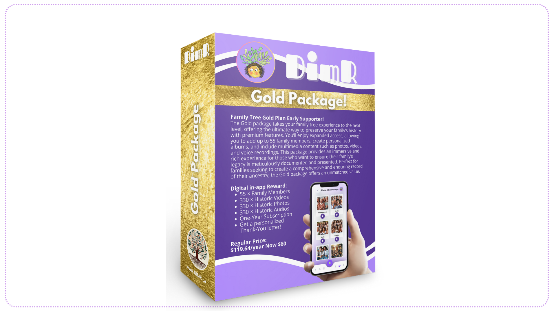 Dimr App Gold Package