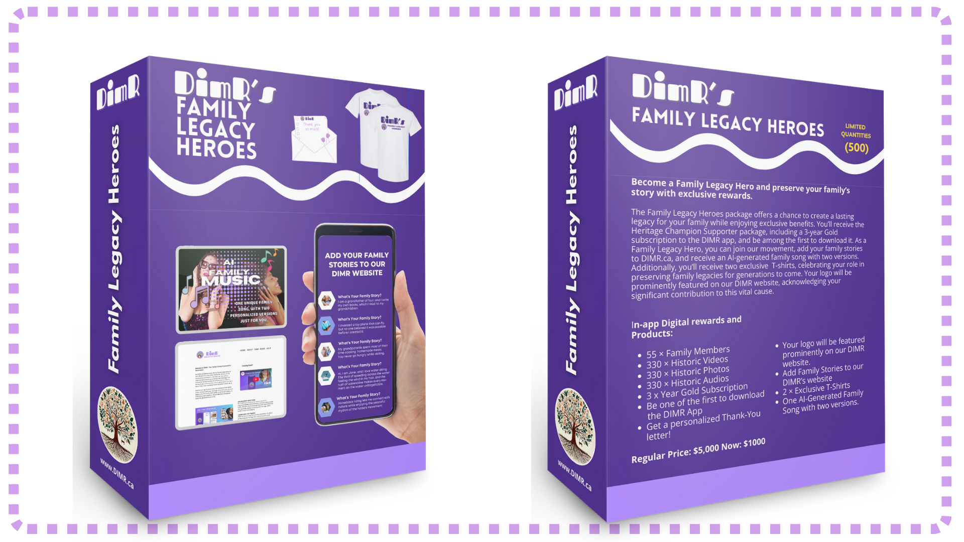 Family Legacy Heroes Package Box Package