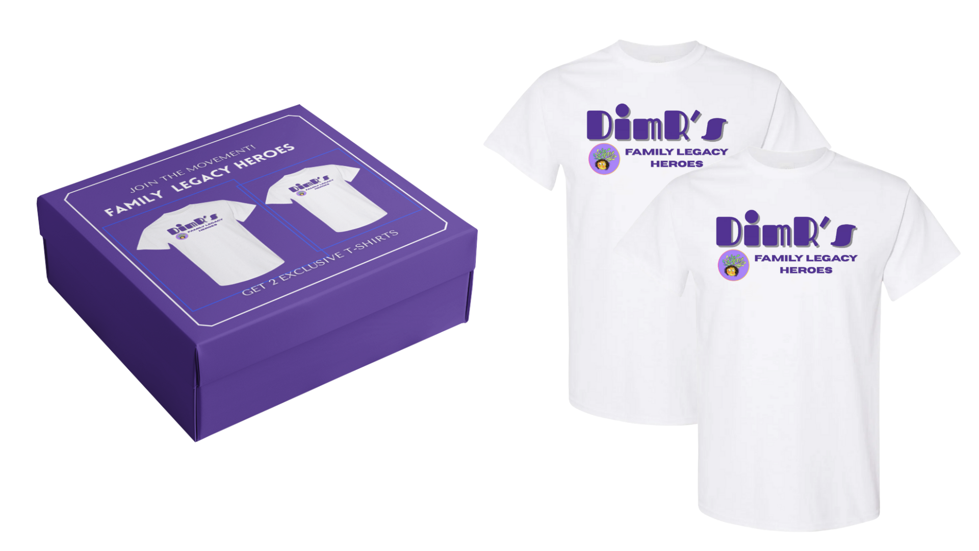 Kickstarter FAMILY LEGACY HEROES T-SHIRTS