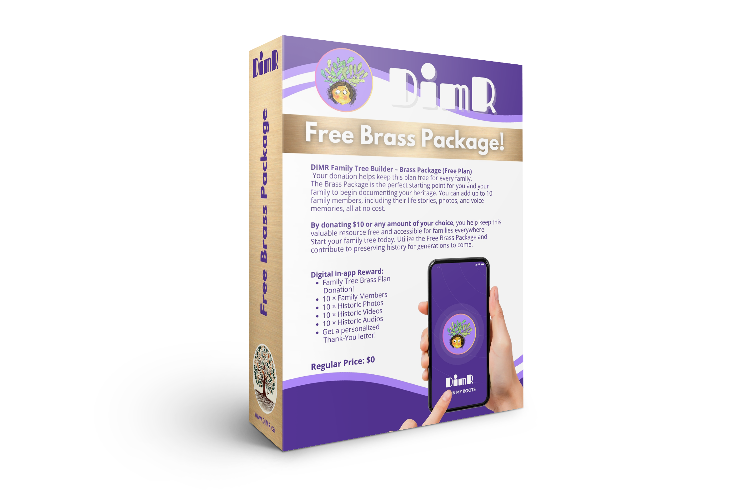 DIMR Brass Box Package