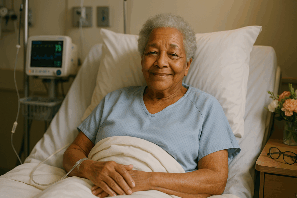 Grand Mother at the hospital